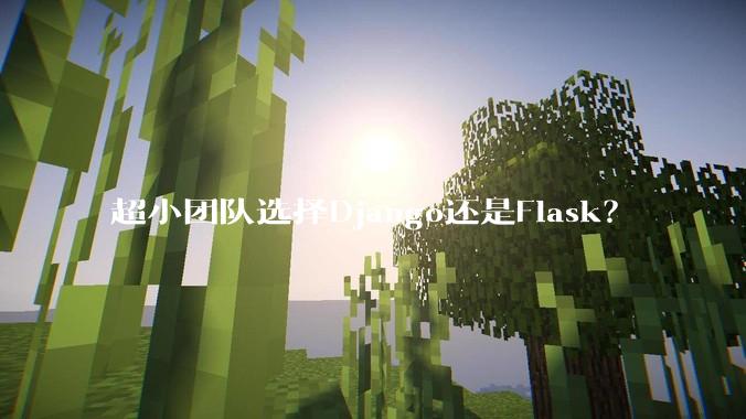 超小团队选择Django还是Flask？
