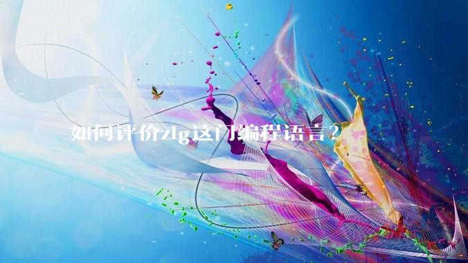 如何评价zig这门编程语言？